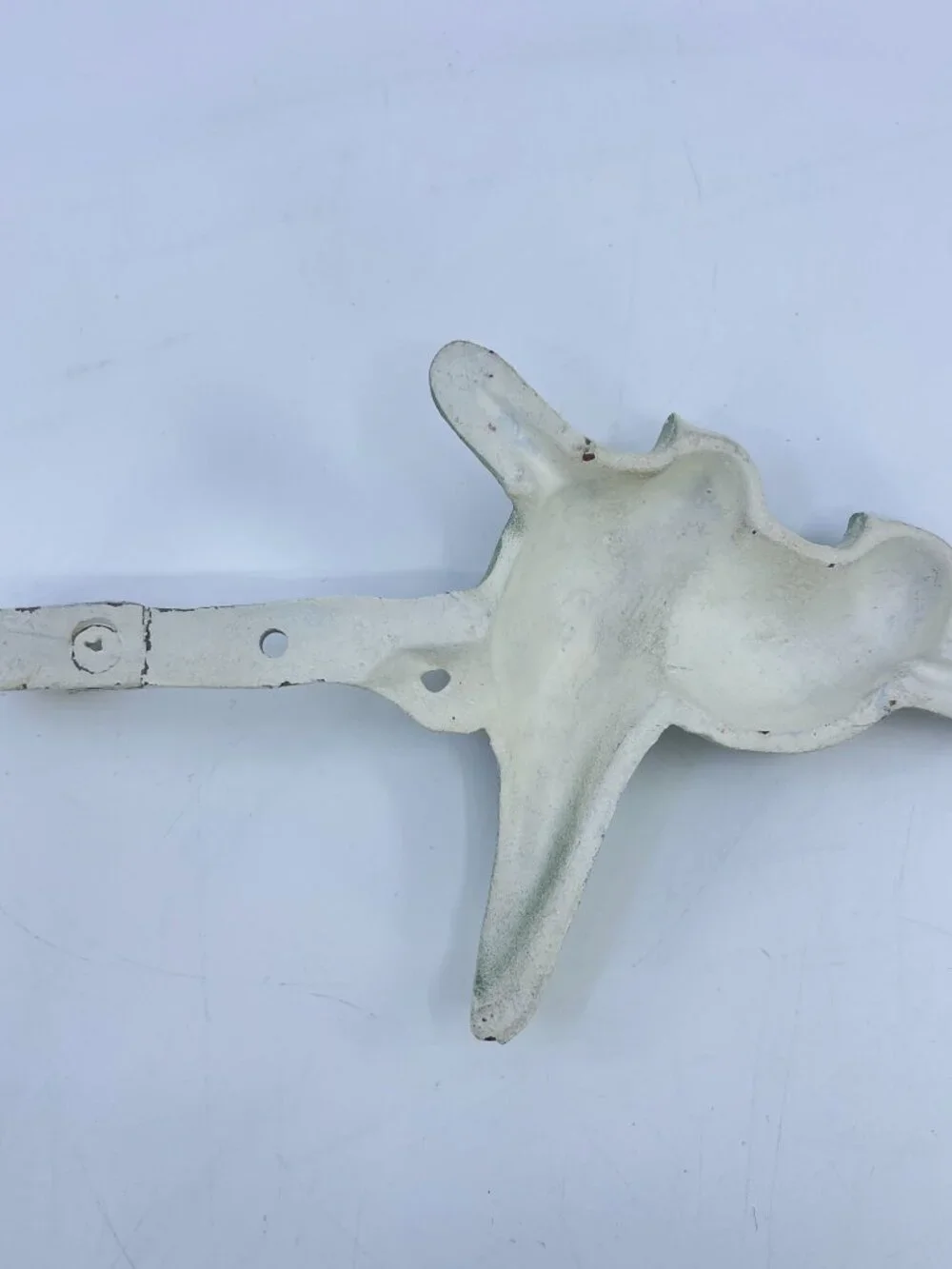 vintage cast iron bird wall hook distressed green finish